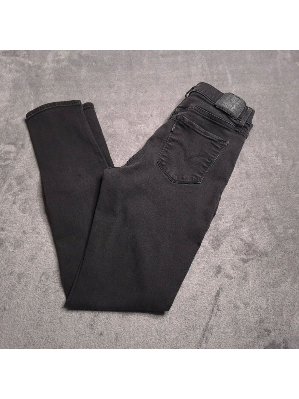 Levis 311 Shaping Skinny Jeans Black 30 Cotton Blend Mid Rise Stretch Pockets